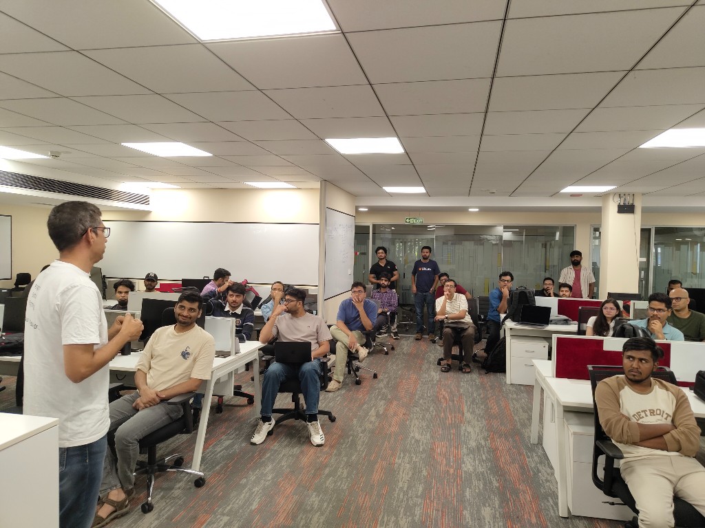 Audience seated during a talk at Episode 2 in Bengaluru