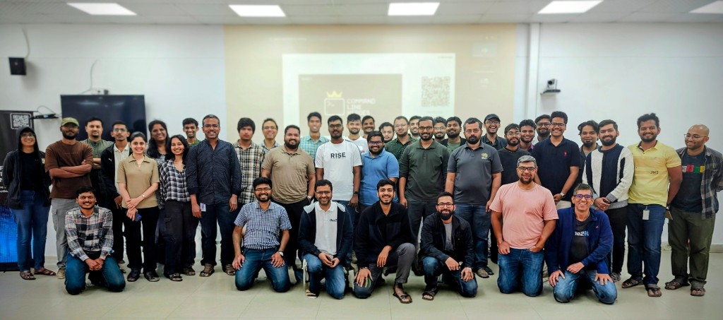 Group photo of Command Line Heroes Episode 3 attendees in Bengaluru